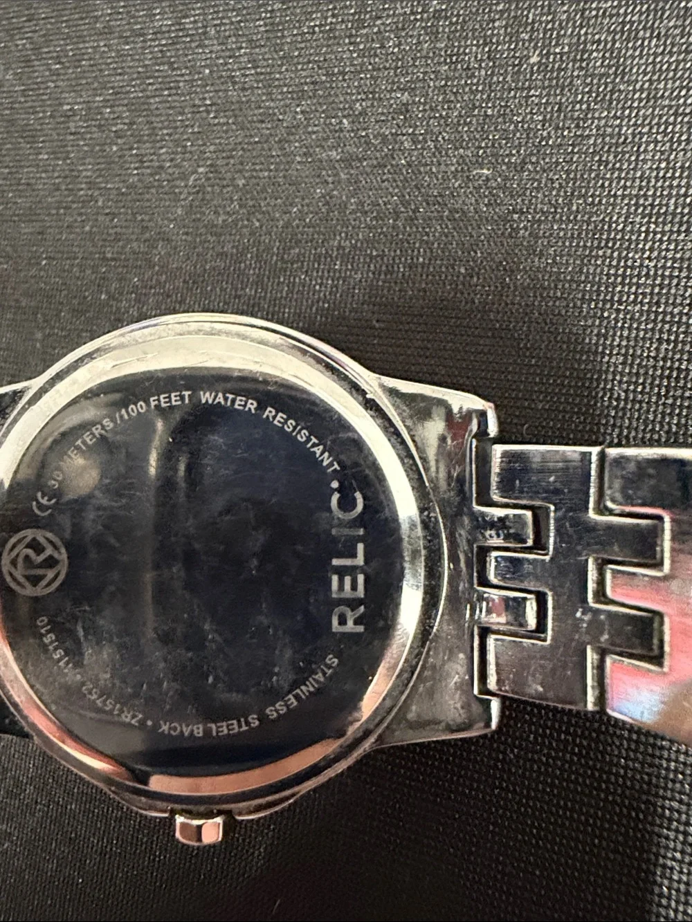 Elle Silver Bracelet Watch with Rose Pink Dial